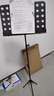 致雅乐谱架便携式可折叠可升降专业曲谱架吉他小提琴古筝家用二胡谱台 1.6m【旗舰款】黑色+谱夹 实拍图