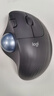 罗技（Logitech）ERGO M575 S无线蓝牙鼠标 无线轨迹球鼠标办公 人体工学鼠标双模 Mac笔记本电脑电池款USB家用鼠标 M575 石墨黑(优联接收器) 实拍图