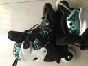 美洲狮（COUGAR ）成人可调码数轮滑鞋直排轮溜冰鞋 黑蓝M码 实拍图