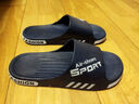 拖鞋男夏季外穿大码运动防滑耐磨室内家居浴室洗澡软底凉拖鞋男 藏青【升级款】 46-47码（适合45-46码穿） 实拍图