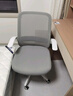得力（deli）91106椅背扶手可翻折电脑椅 居家办公椅 学习座椅 家用舒适 灰色  实拍图