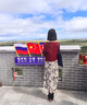 对白X凯伊莱文联名浪漫碎花吊带连衣裙女2025夏装新款高级感裙子 黑白花 S 实拍图