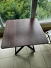 餐桌可折叠桌小户型家用简易饭桌吃饭桌子出租房屋户外便携手提桌 胡桃色60*60*54 实拍图