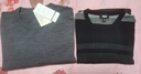 优衣库男装女装精纺美利奴羊毛圆领针织衫/毛衣毛衫25新款478535 07 青灰色 L /175/100A 实拍图