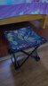 爆品椅子板凳小椅子户外钓椅马扎钓鱼便捷多功能超轻四角凳子马扎 户外小马扎-枫叶蓝色(活动) 实拍图
