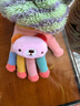 爱宝适婴儿手套冬季宝宝毛绒保暖五指手套儿童分指手套8007彩虹小熊 实拍图