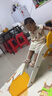 乖乖熊儿童滑滑梯室内 家用小型宝宝滑梯折叠0-2岁幼稚园小孩玩具游乐园 萌萌龙（黄）+球框/球 实拍图