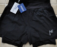 王后卫4英寸长马拉松跑步裤男 可装手机短裤带内衬 田径运动裤 吸湿速干 WHW-028#黑色-大网兜带内衬 L 【120-140斤】 实拍图
