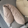 MUJI舒适颈部靠枕 午睡枕U型枕旅行枕办公室头枕靠枕学生护颈枕 米色 实拍图