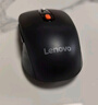 联想（Lenovo） 无线蓝牙双模鼠标 便携办公鼠标 人体工程学设计 适用台式机一体机笔记本平板 Howard黑色 实拍图