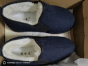 布舍元老北京布鞋棉鞋高帮羊毛保暖男中老年防滑爸爸鞋74X-0214蓝色39 实拍图