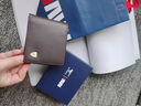 七匹狼（SEPTWOLVES）钱包男士真皮正品短款钱夹2025新款皮包头层牛皮夹爸爸卡包证件包 金盾狼标-啡色【专柜礼盒】 实拍图