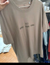 GXG男装 多色字母图案短袖T恤 夏季新品G24X442027 卡其色 M 实拍图