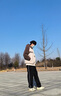 朝朗裤子男款春秋冬季束脚休闲裤男加绒卫厚裤宽松侧条纹运动长裤子 8058常规黑色 XL 【建议120-145斤】 实拍图