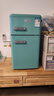 志高复古小冰箱迷你小型双门家用 冷藏冷冻两用节能轻音电冰箱 欧式现代家装网红颜值款化妆品茶叶 49升双门复古蓝【上冷冻下冷藏】 实拍图