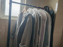 四季沐歌晾衣架落地室内加厚结实晒衣架卧室衣服架挂衣架挂衣服简易衣帽架 【32管】黑-长80高170*送轮子 实拍图