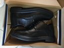 戈耐男士内增高男鞋正装皮鞋男商务休闲鞋真皮增高鞋男英伦德比鞋子男 黑色【增高 8cm】真牛皮 四季款 43 码(265MM) 实拍图