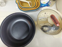牧利派电炒锅炒菜电煮锅电火锅多功能家用电热锅多用途锅不粘锅一锅多用蒸煮煎炒一体锅小家电料理锅插电 米白色-电炒锅不粘锅 带木铲【配加长电线】 特厚款3.5升 机械款+蒸笼 1-3人 实拍图