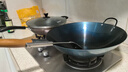 荣事达（Royalstar）章丘手工锻打铁锅老式炒锅无涂层不粘炒菜锅圆底燃气灶有盖40cm 实拍图