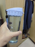 特百惠（Tupperware）茶韵500ML塑料杯男女士学生夏季运动水杯子户外便携大容量 冰水蓝 实拍图