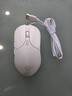 英菲克（INPHIC）B1有线鼠标静音办公台式机电脑游戏宏电竞男USB适用于惠普华硕笔记本机械专用8800DPI呼吸灯效 【办公游戏都好用+6键宏定义】经典白 实拍图