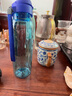 特百惠（Tupperware）乐活750ML塑料杯夏季男女学生运动水杯子大容量便携双饮 高雅蓝 实拍图
