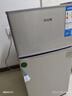 奥克斯小冰箱家用小型迷你冷藏冷冻两用出租房宿舍用节能省电寝室办公室电冰箱 【升级净化去味】30A146DW银【节能省电】 实拍图