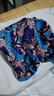 百变围脖脖子围巾套头帽子秋冬女面罩脖套扭扭帽护颈 紫蓝花朵 实拍图