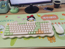 B.O.W航世 MK98无线键盘鼠标套装简约舒适台式笔记本通用高颜值女充电静音键鼠套装 抹茶夹心 实拍图