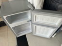 奥克斯（AUX）家用双门迷你小型冰箱 冷藏冷冻保鲜小冰箱 宿舍租房节能电冰箱 【国家补贴】BCD-24K118 基础款 银色 实拍图