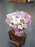 艾斯维娜鲜花速递向日葵混搭花束生日礼物全国同城配送 紫玫瑰混搭花束 实拍图