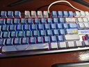 本手《鲸语星愿》主题机械键盘有线电竞游戏键盘鼠标套装台式电脑笔记本打字办公女生发光吃鸡键鼠套装 《鲸语星愿》白蓝【彩光】茶轴 机械键盘104键 实拍图