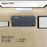 罗技（Logitech）时尚系列 K380 键盘 蓝牙办公键盘 无线键盘 女友 便携超薄键盘 笔记本键盘 黑灰色 实拍图