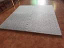 墨斗鱼家居地垫防摔拼接PE泡沫地垫卧室客厅防滑隔音60*60*1.4cm4片 实拍图