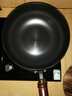 京严正宗章丘大肚铁锅老式家用炒菜锅手工锻打无涂层炒锅不粘锅 【三次开锅发货】适用3-8人 28cm 久用无沙眼|送木盖+锅铲+百洁布 实拍图