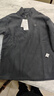 探拓（TECTOP）抓绒衣 户外加厚保暖男抓绒衣纯色立领半开衫柔软舒适抓绒衣 MZRY033 男款灰色 XL 实拍图