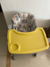 曼乐兔儿童餐椅肯德基宝宝靠背座椅婴幼儿家用吃饭多功能可调节吃饭餐桌 进阶款黄色【餐盘+坐垫+万向轮】 实拍图