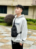 CinvaiKrose官方店小c&k2026新款胸包男士帆布包单肩斜挎包生日情人节520礼物 黑色Black【节日送礼表白可代写心意贺卡】 实拍图