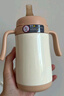 小土豆（potato）保温杯婴儿偏中心吸管奶瓶一岁以上316不锈钢吸管杯300ml 凯斯棕 实拍图
