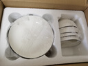 浩雅釉下彩景德镇陶瓷餐具陶瓷碗碟套装碗盘勺筷组合微波炉16头墨雅 实拍图