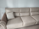 全友家居简约奶油风科技布艺沙发客厅大户型实木内架直排沙发政府补贴 实拍图