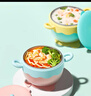 COOKSS儿童餐具宝宝辅食碗婴儿碗316不锈钢新生儿注水保温碗可拆卸粉色 实拍图