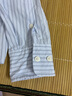 优衣库女装全棉条纹衬衫/长袖衬衣薄外套25秋冬新款479079 61 水蓝色 M /160/84A 实拍图