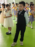 罗蒙儿童西装男童礼服花童马甲套装主持人婚礼钢琴毕业表演 黑色 140 实拍图