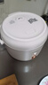 美的（Midea）电饭煲 家用小型1-2人电饭锅老式智能家电蒸煮炖一体多功能小电锅 JA205【机械款】上蒸下煮 2L 迷你小容量 实拍图