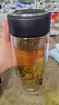 希乐玻璃杯双层玻璃水杯高颜值男士商务办公茶水分离杯便携泡茶杯子 实拍图