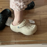 卡骆驰（CROCS）贝拉洞洞鞋沙滩鞋包头女鞋厚底拖鞋|210062 冬日白 -11S 36 (220mm) 37 实拍图