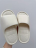 HIPANDA女士EVA家居拖鞋防滑柔软室内居家用浴室软底舒适凉拖 白色 36-37 实拍图