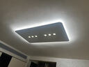 薄度创意led吸顶灯长方形无主灯客厅灯简约现代卧室灯超薄餐厅书房灯 110*60CM-精灵智能调光-白框 实拍图