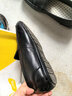 金利来（Goldlion）男鞋一脚蹬豆豆鞋舒适乐福鞋商务休闲皮鞋57101035001A-黑色-41码 实拍图